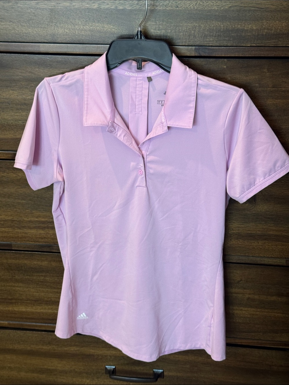 adidas Light Pink Women's Short-Sleeve Golf Polo